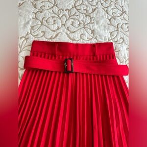 Ann Taylor Pleated Midi Skirt